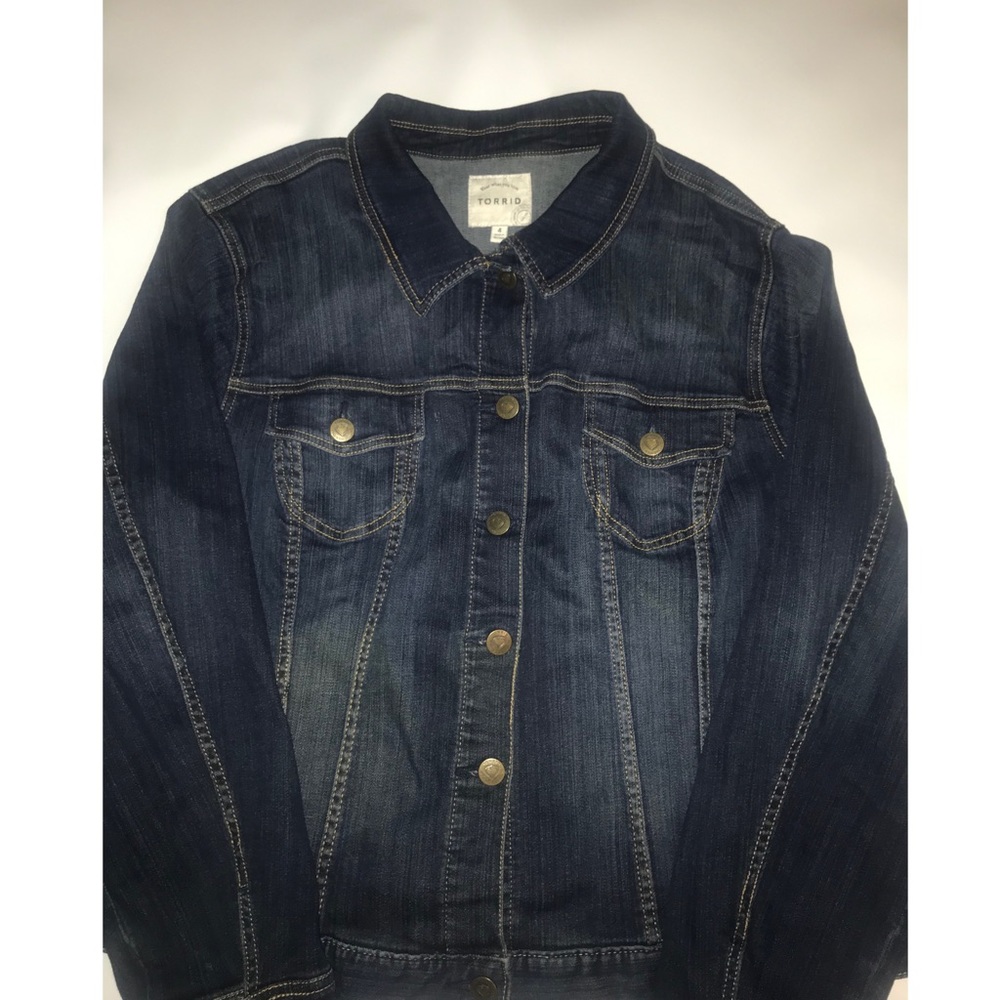 Plus Sz. Denim Jean jacket 4X